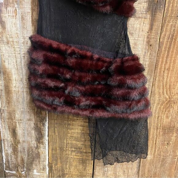 Kim Shui Burgundy and Black One-Shoulder Mini Dress - Picture 13 of 13